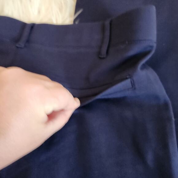 Betabrand Size Small Navy Straight Leg Pull On Yoga Dress Pants - Picture 8 of 12